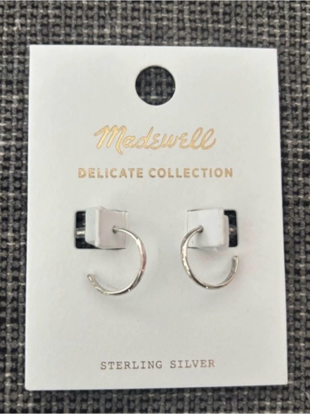 Madewell Sterling Silver Mini Open Hoop Earrings